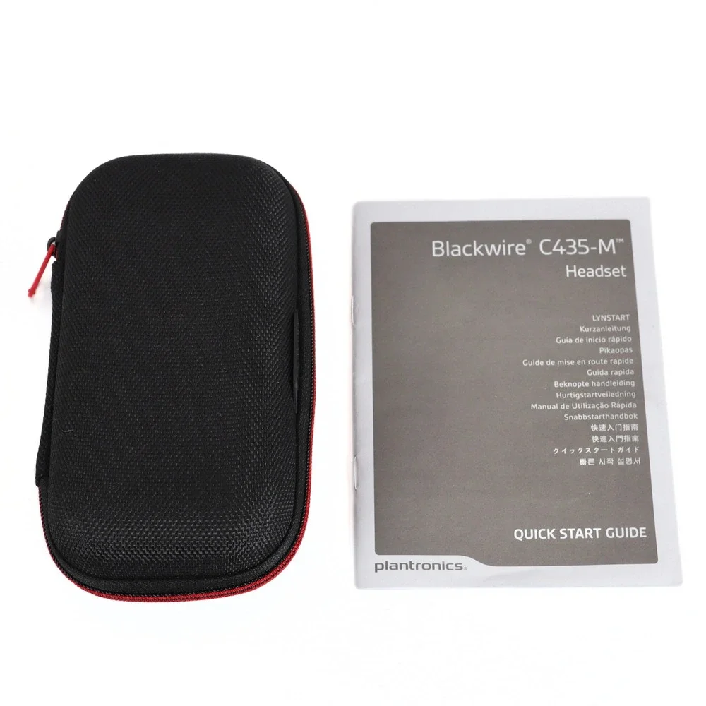 Plantronics Blackwire C435-M Headset Black Corded USB In Ear Office PC Mac Case